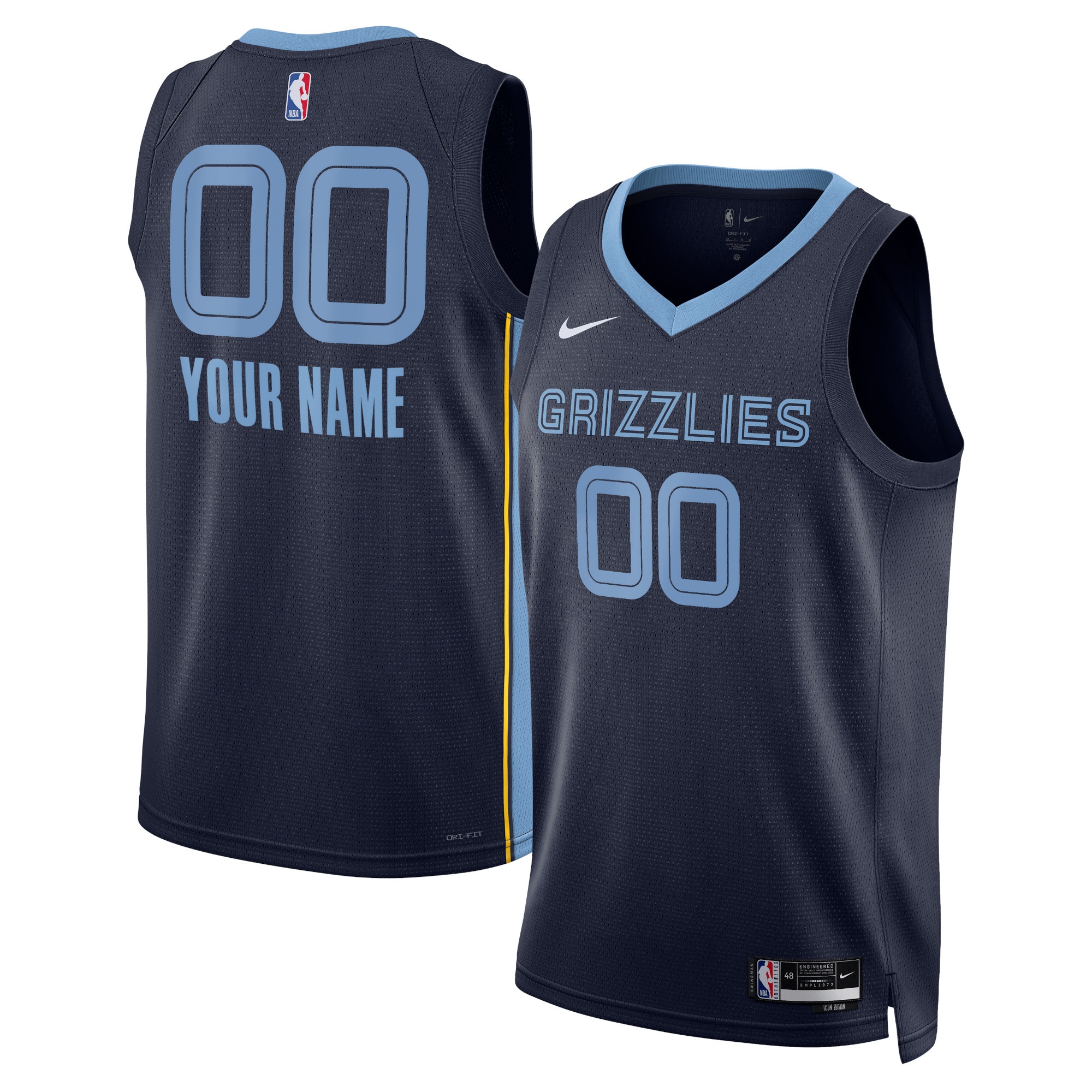 Gohipanda - Memphis Grizzlies Unisex Swingman Custom Jersey White - Association Edition - Image 6