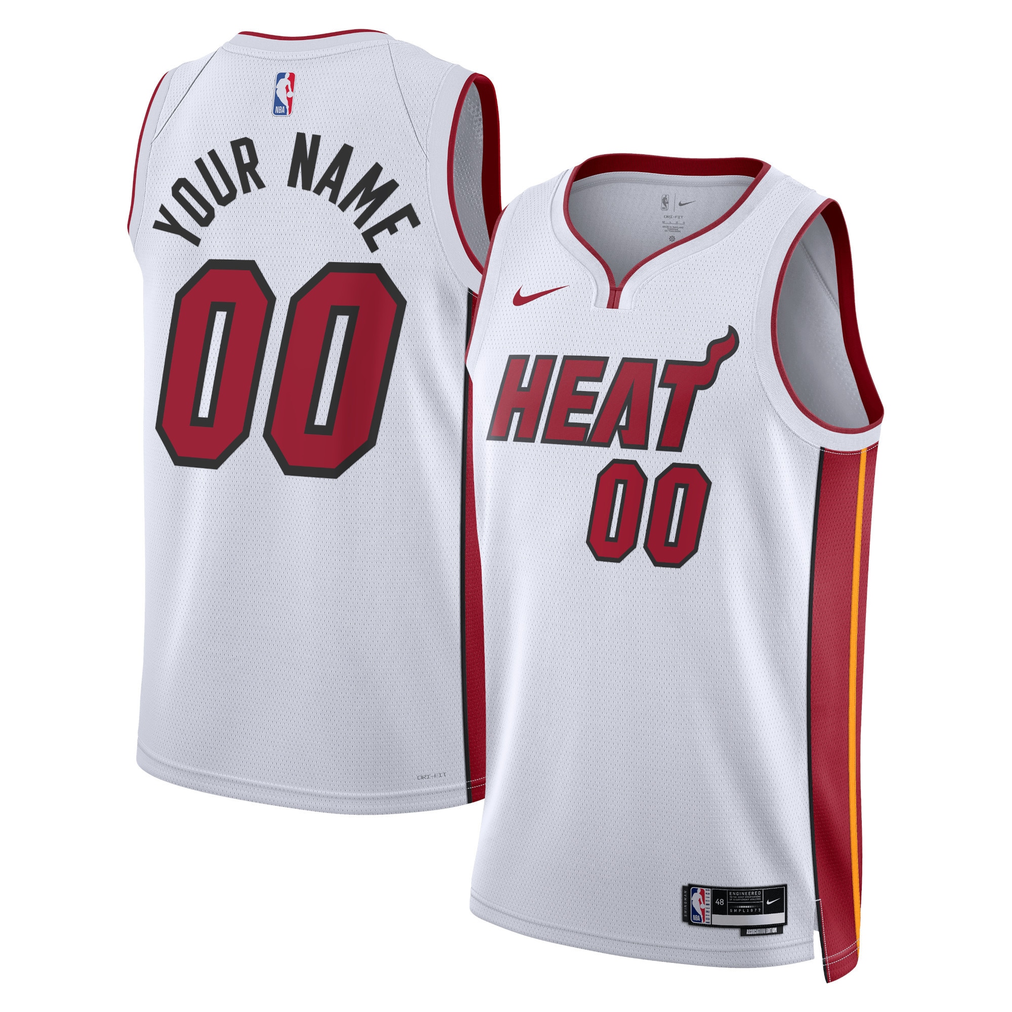 Gohipanda - Miami Heat Unisex Swingman Custom Jersey White - Association Edition