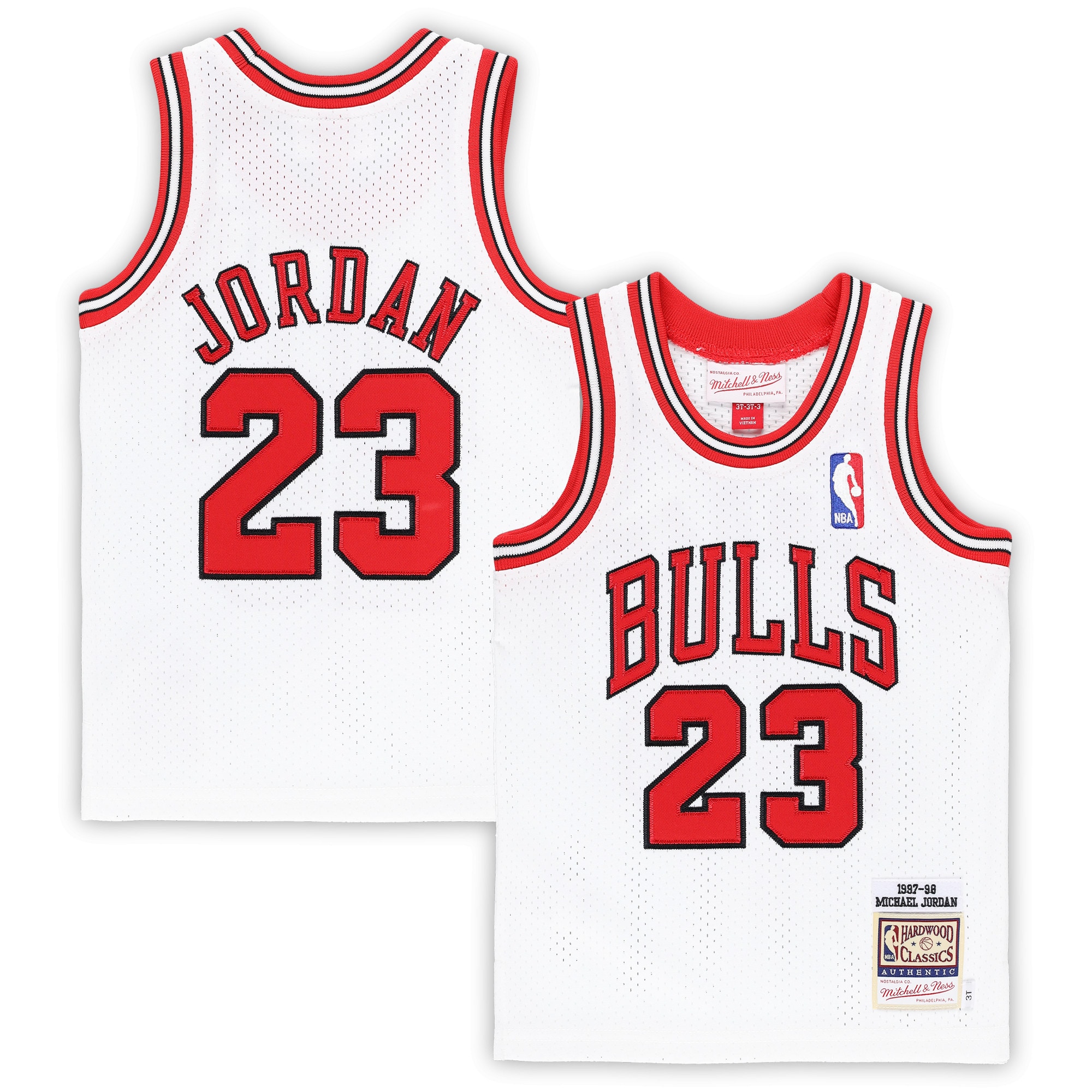 Gohipanda - Michael Jordan Chicago Bulls Toddler 1997/98 Hardwood Classics Jersey - Image 2