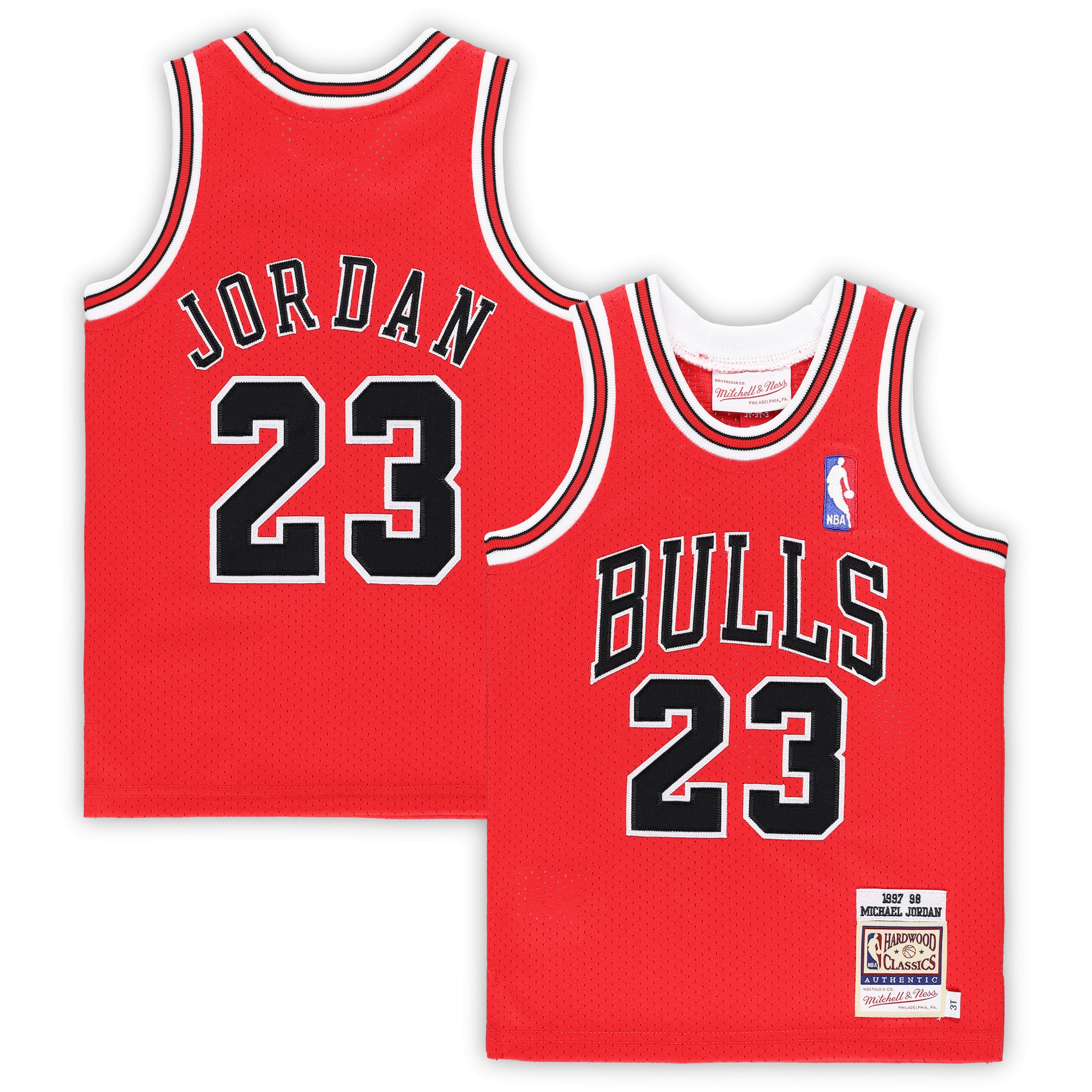 Gohipanda - Michael Jordan Chicago Bulls Toddler 1997/98 Hardwood Classics Jersey - Image 5