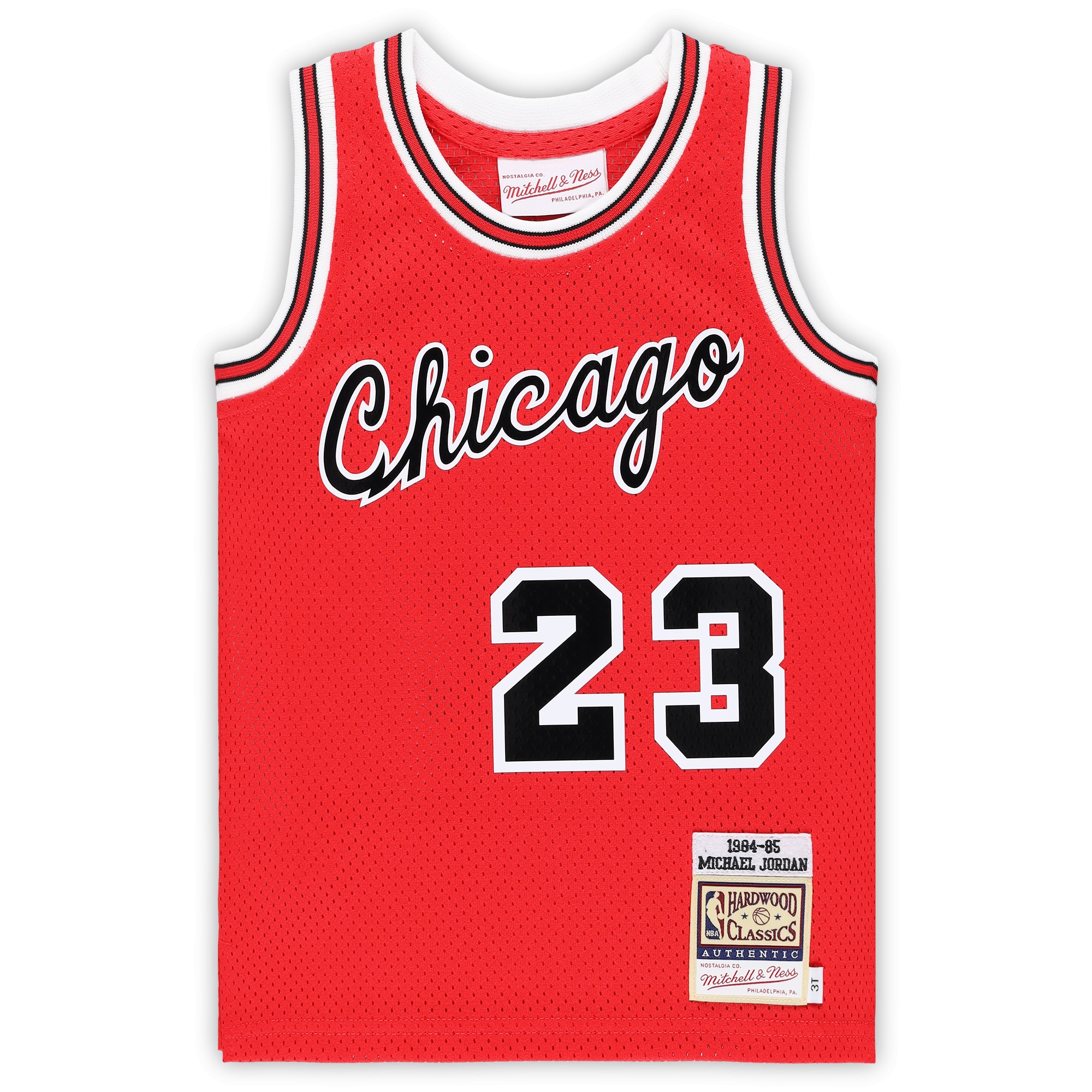 Gohipanda - Michael Jordan Chicago Bulls Toddler Hardwood Classics 1984/85 Swingman Jersey - Red - Image 3