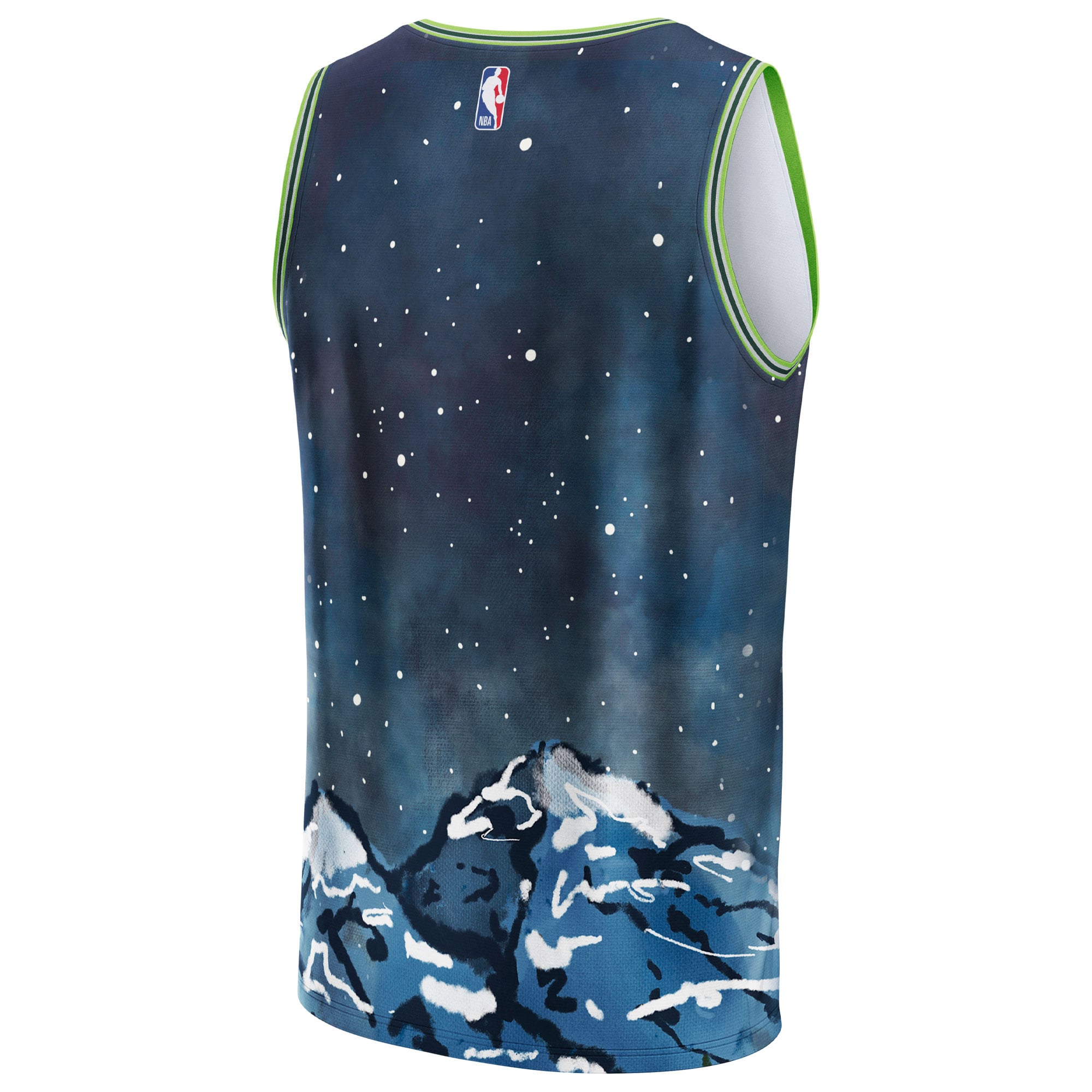 Gohipanda - Minnesota Timberwolves & KidSuper Studios by Fanatics Unisex Hometown Jersey - Blue - Image 4