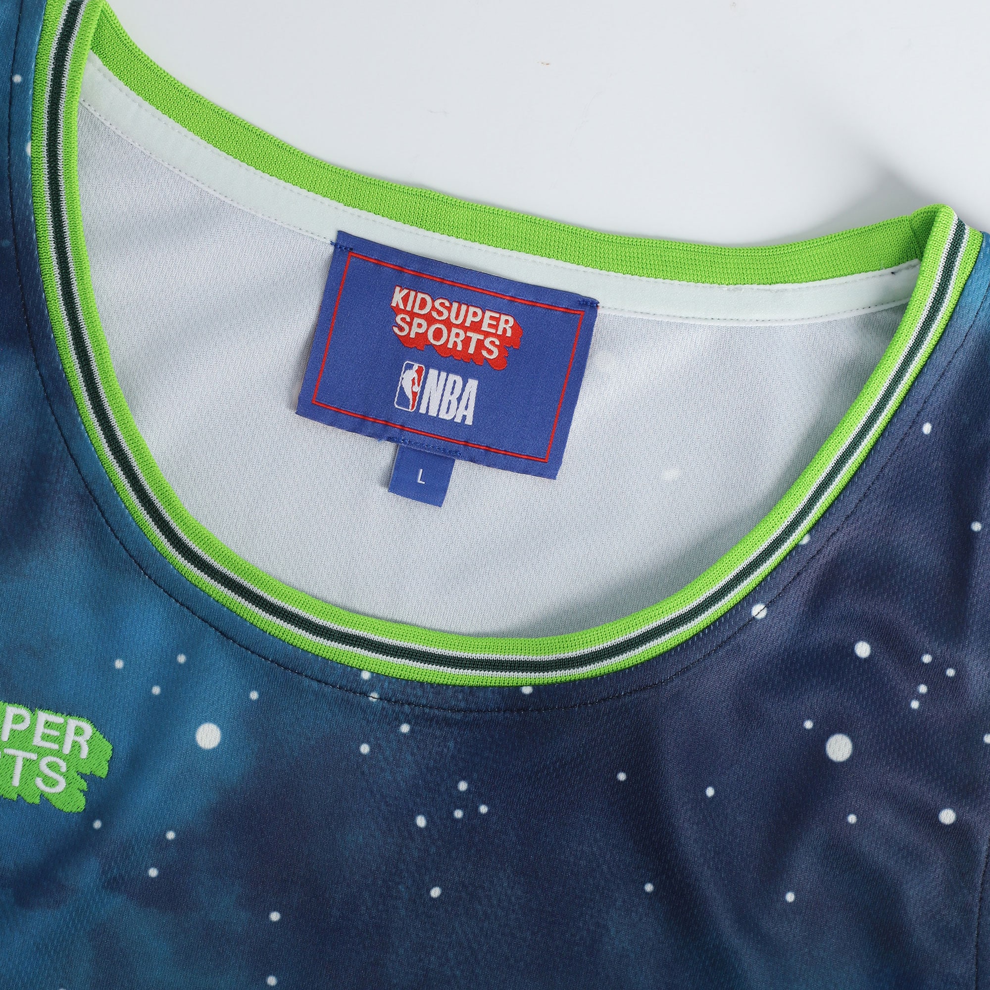 Gohipanda - Minnesota Timberwolves & KidSuper Studios by Fanatics Unisex Hometown Jersey - Blue - Image 6