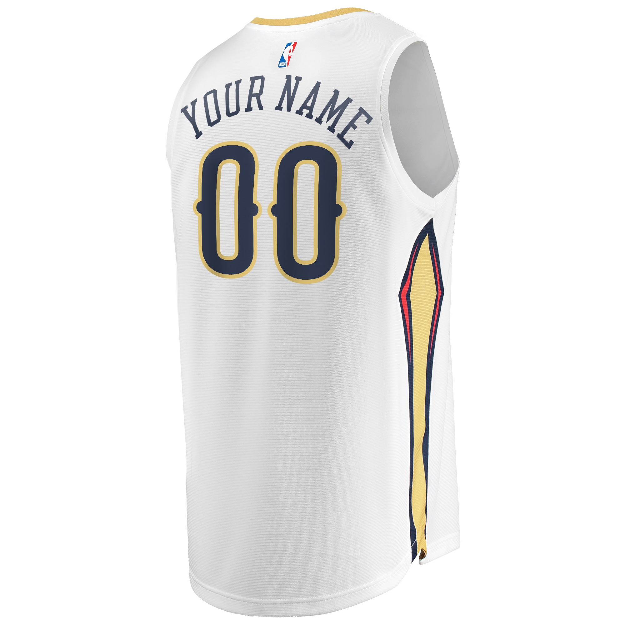 Gohipanda - New Orleans Pelicans Fanatics Unisex Custom Fast Break Jersey - Association Edition - White - Image 4