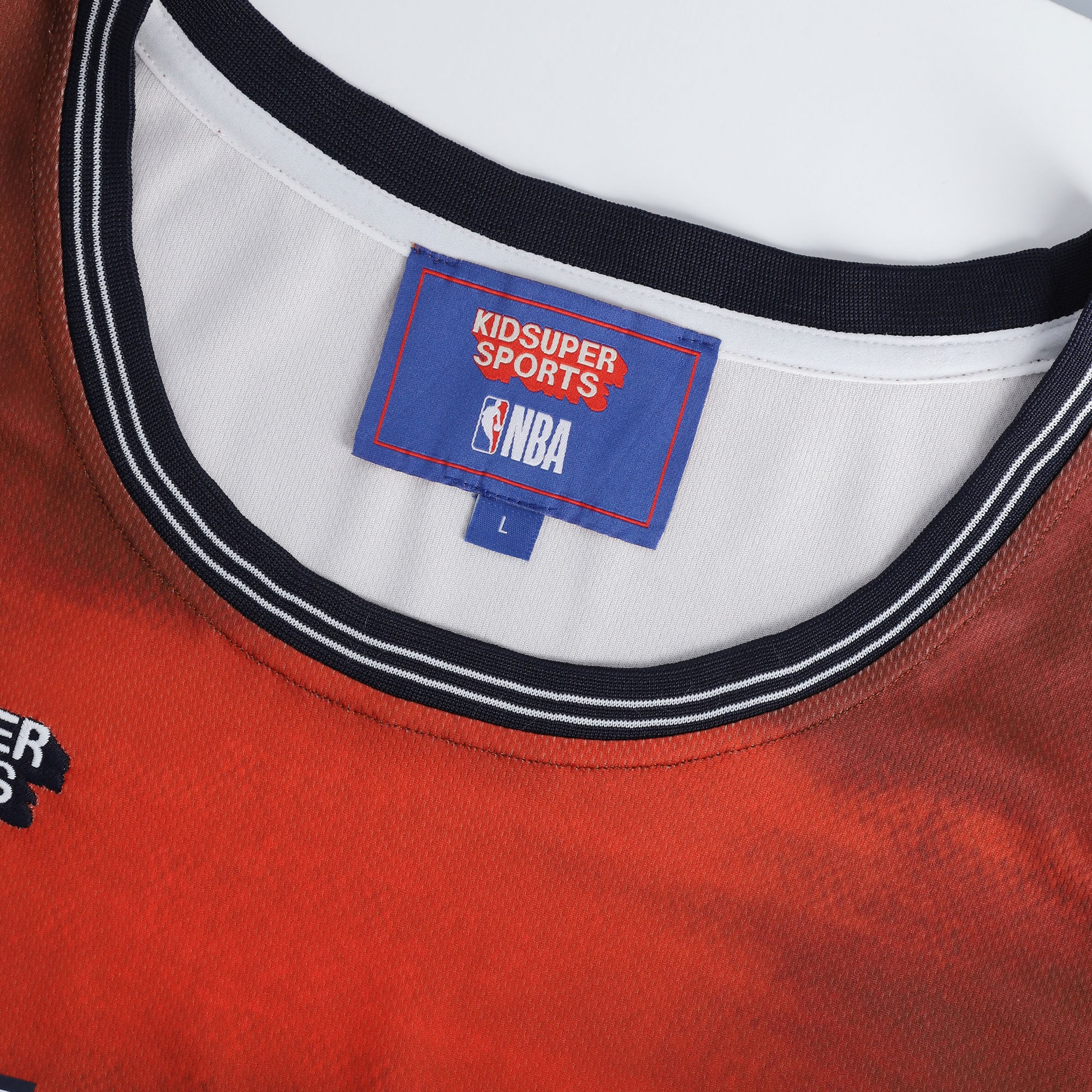 Gohipanda - New Orleans Pelicans & KidSuper Studios by Fanatics Unisex Hometown Jersey - Red - Image 6