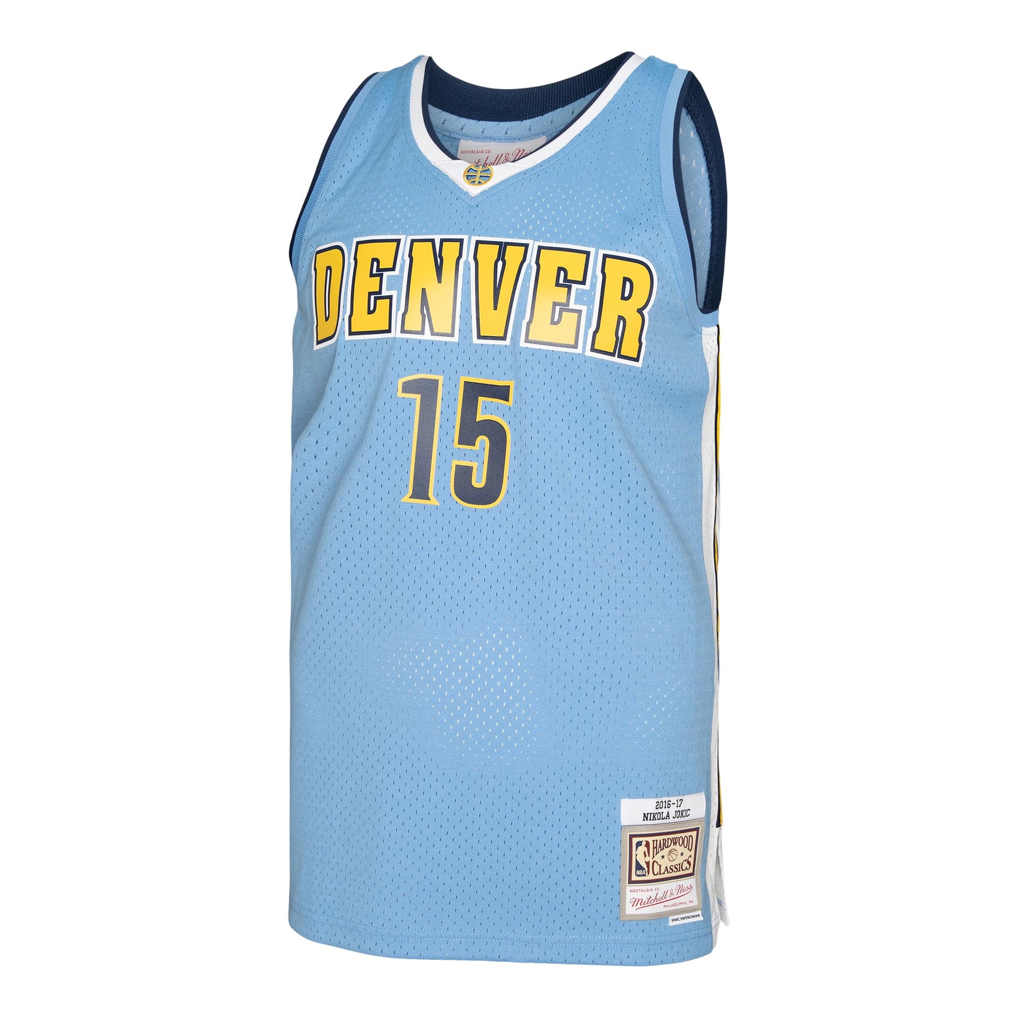 Gohipanda - Nikola Jokic Denver Nuggets 2016/17 Swingman Jersey - Light Blue - Image 3