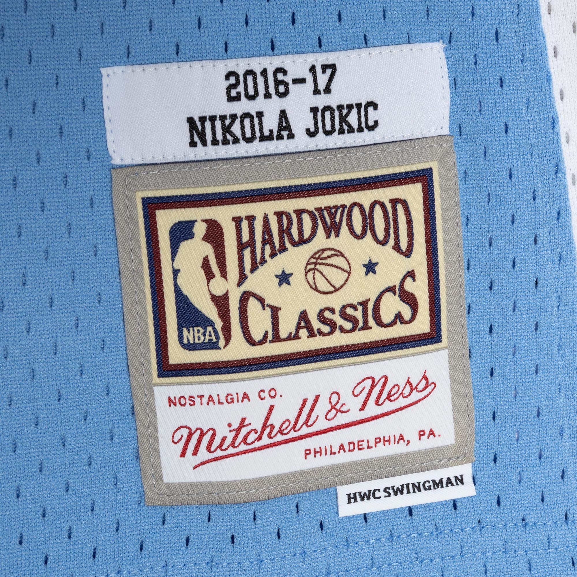 Gohipanda - Nikola Jokic Denver Nuggets 2016/17 Swingman Jersey - Light Blue - Image 6