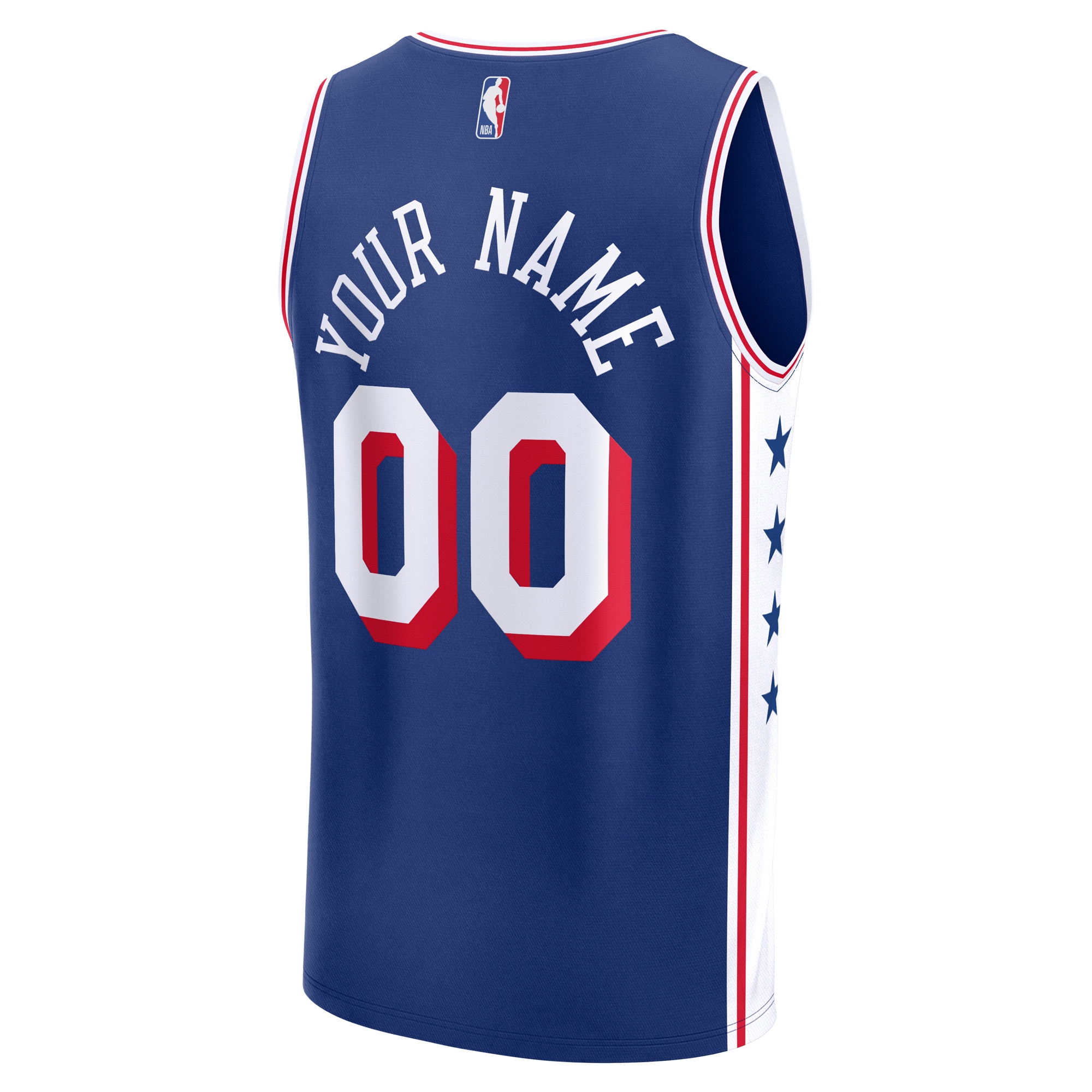 Gohipanda - Philadelphia 76ers Fanatics Fast Break Custom Jersey - Association Edition - Image 8