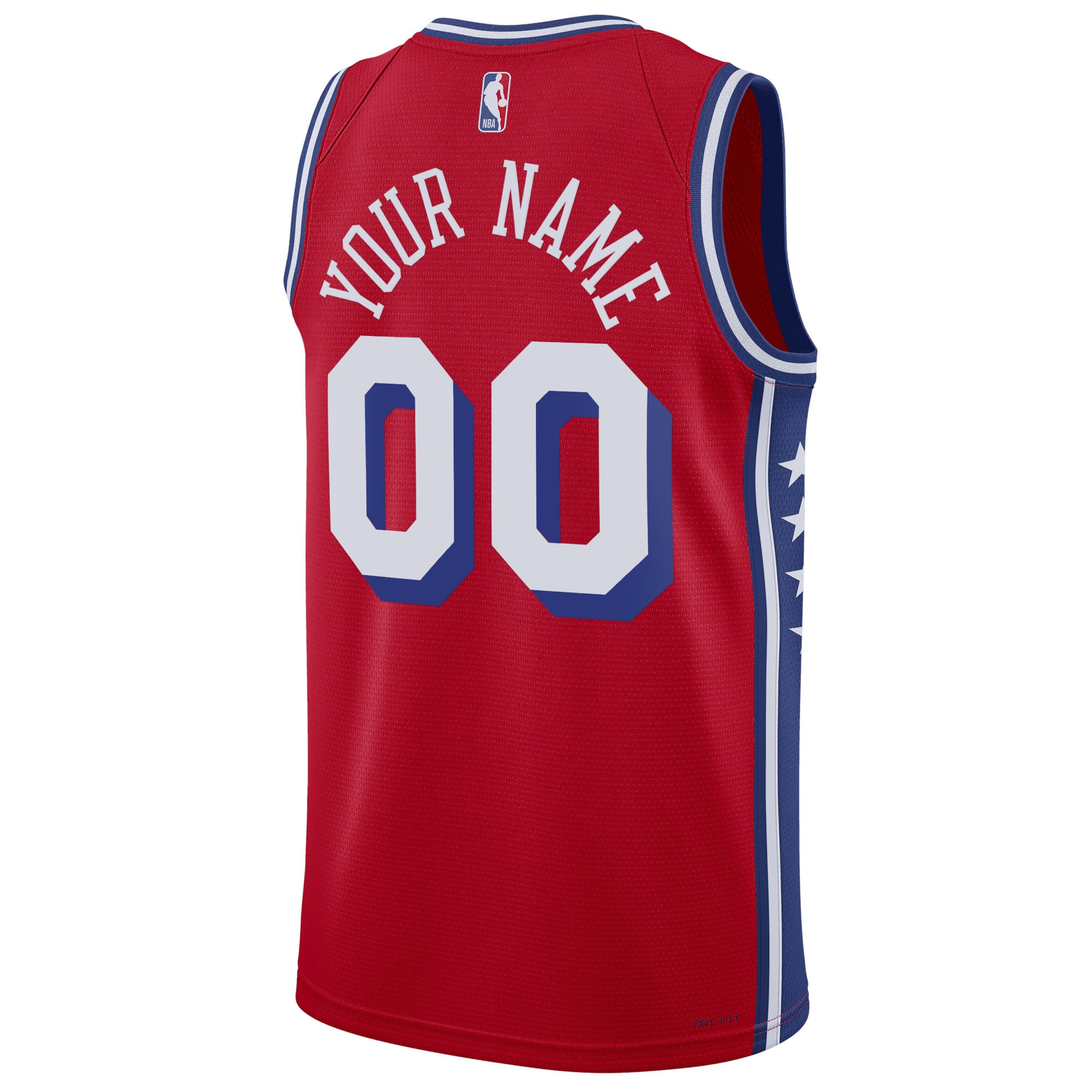 Gohipanda - Philadelphia 76ers Jordan Brand Unisex 2022/23 Swingman Custom Jersey - Statement Edition - Red - Image 4