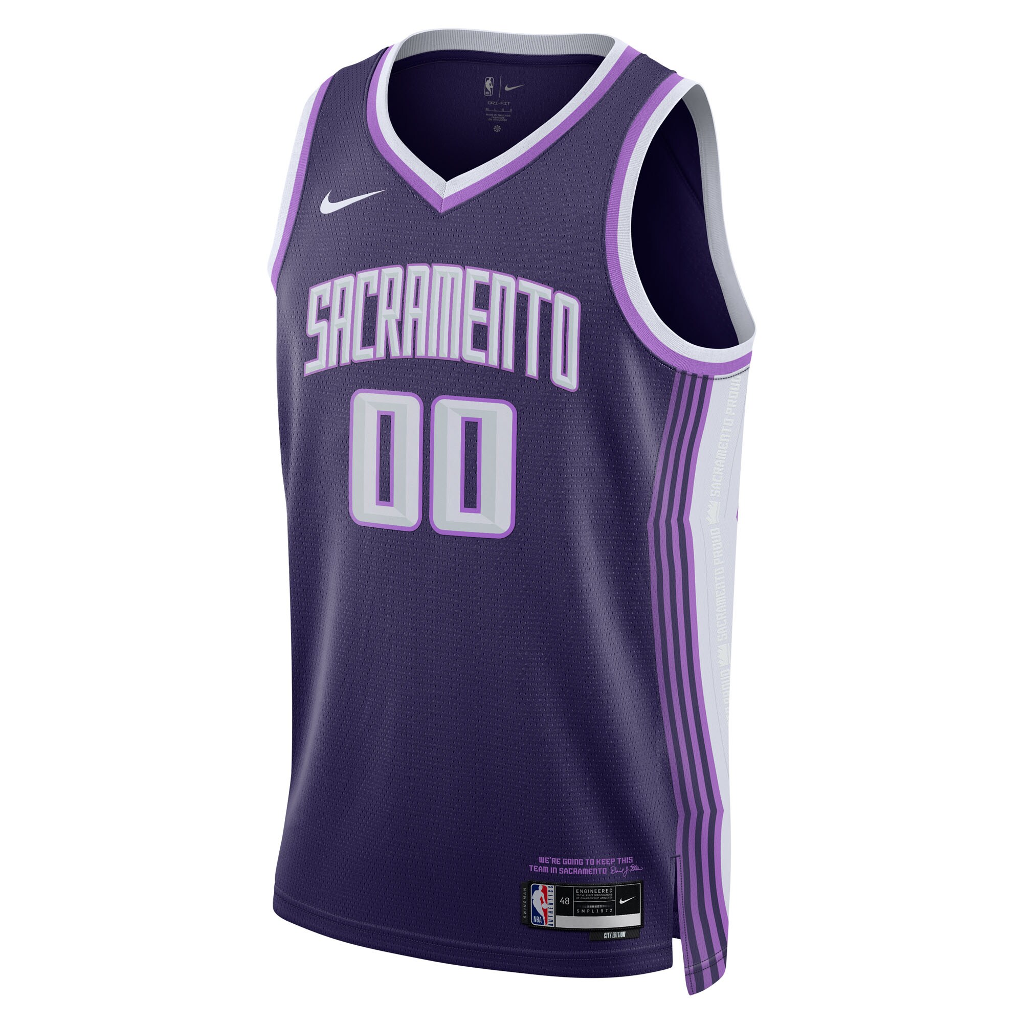 Gohipanda - Sacramento Kings Unisex 2025/26 City Edition Swingman Custom Jersey - Purple - Image 3