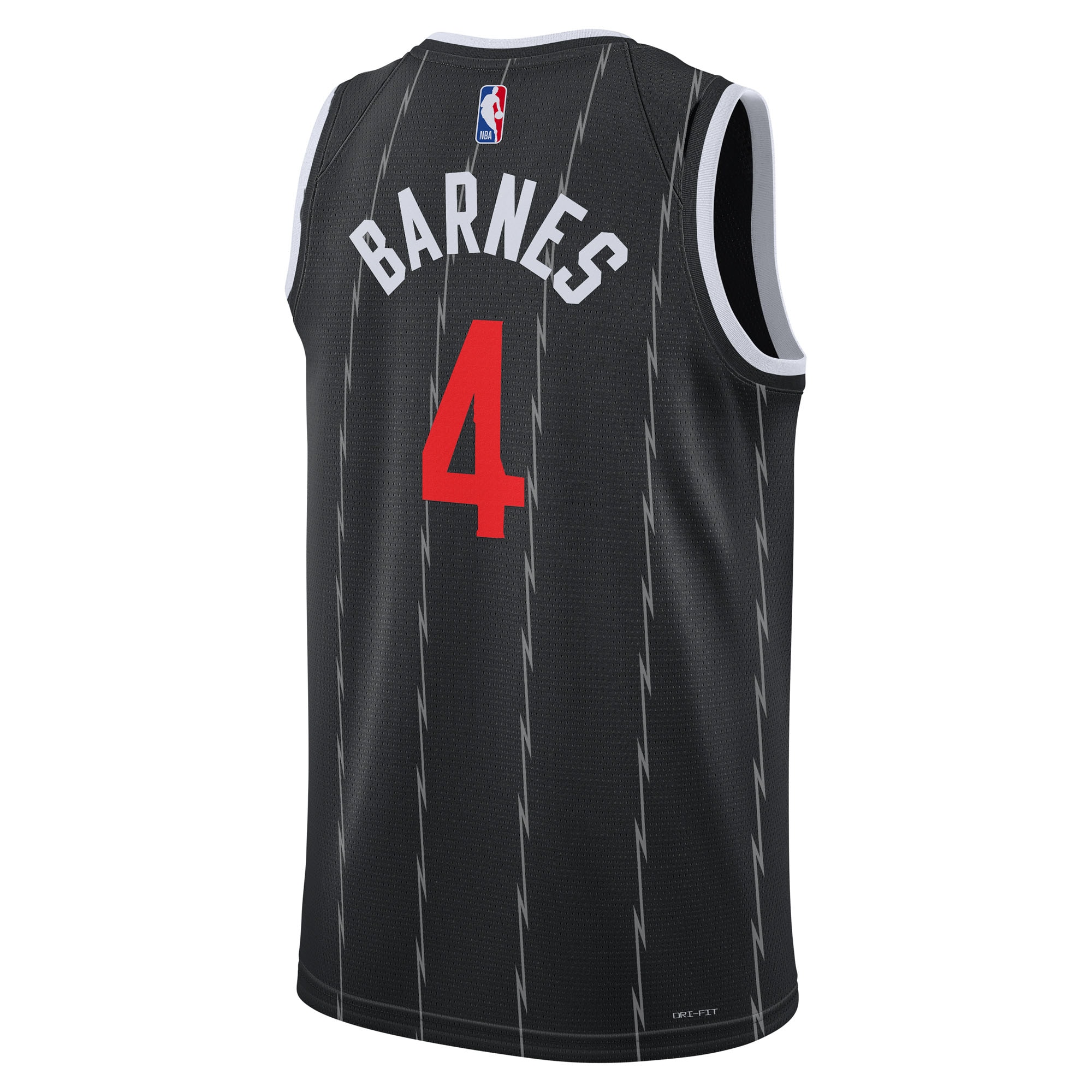 Gohipanda - Scottie Barnes Toronto Raptors Unisex 2025/26 Swingman Jersey - Black - City Edition - Image 4
