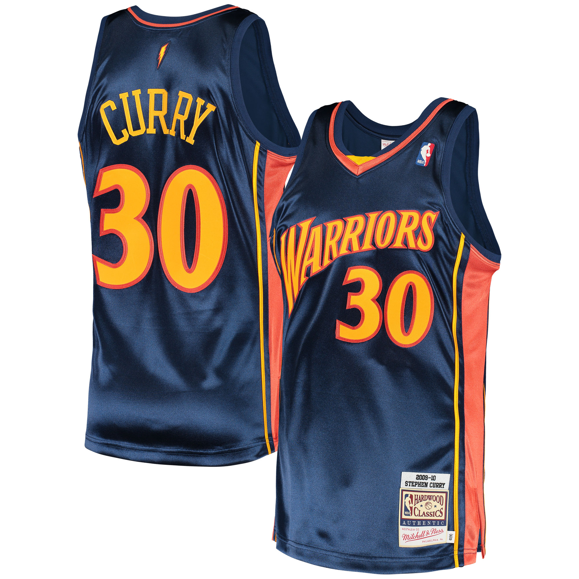 Gohipanda - Stephen Curry Golden State Warriors 2009/10 Hardwood Classics Jersey - Navy