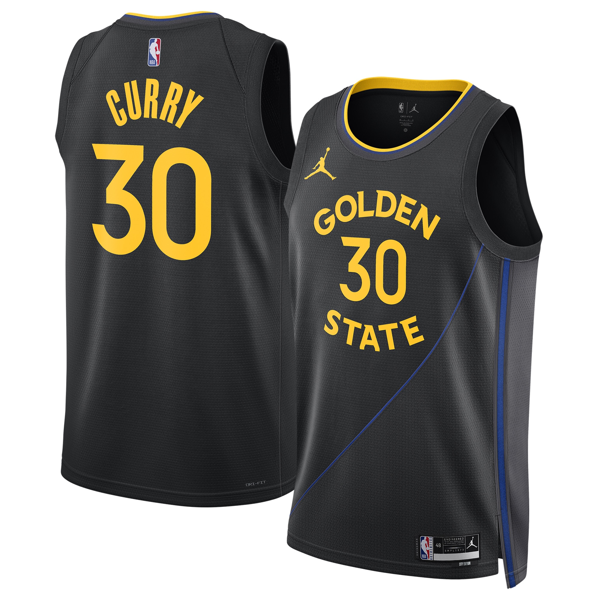 Gohipanda - Stephen Curry Golden State Warriors Jordan Brand Unisex 2024/25 Swingman Jersey Statement Edition Black - Image 2