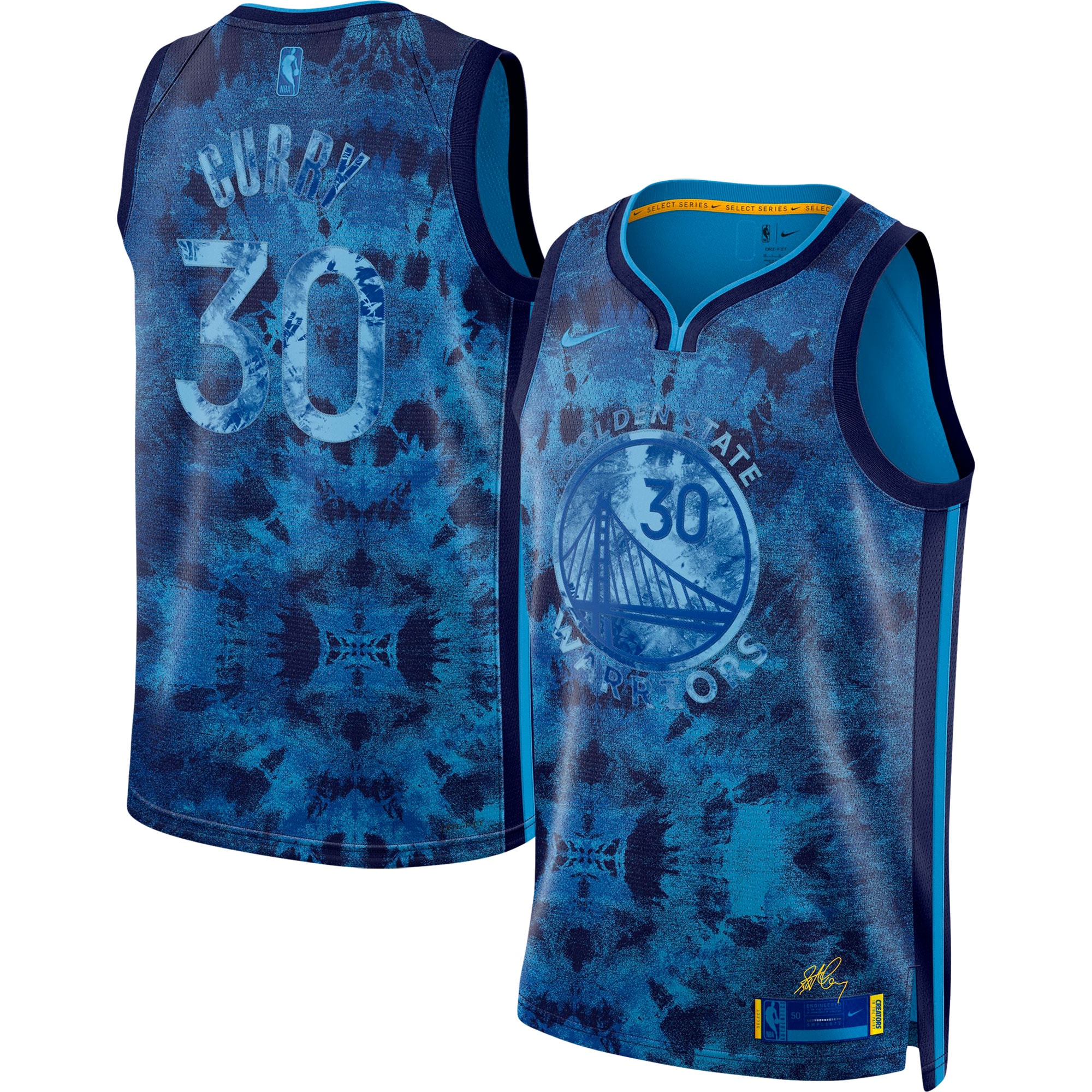 Gohipanda - Stephen Curry Golden State Warriors Unisex Select Series Swingman Jersey - Royal