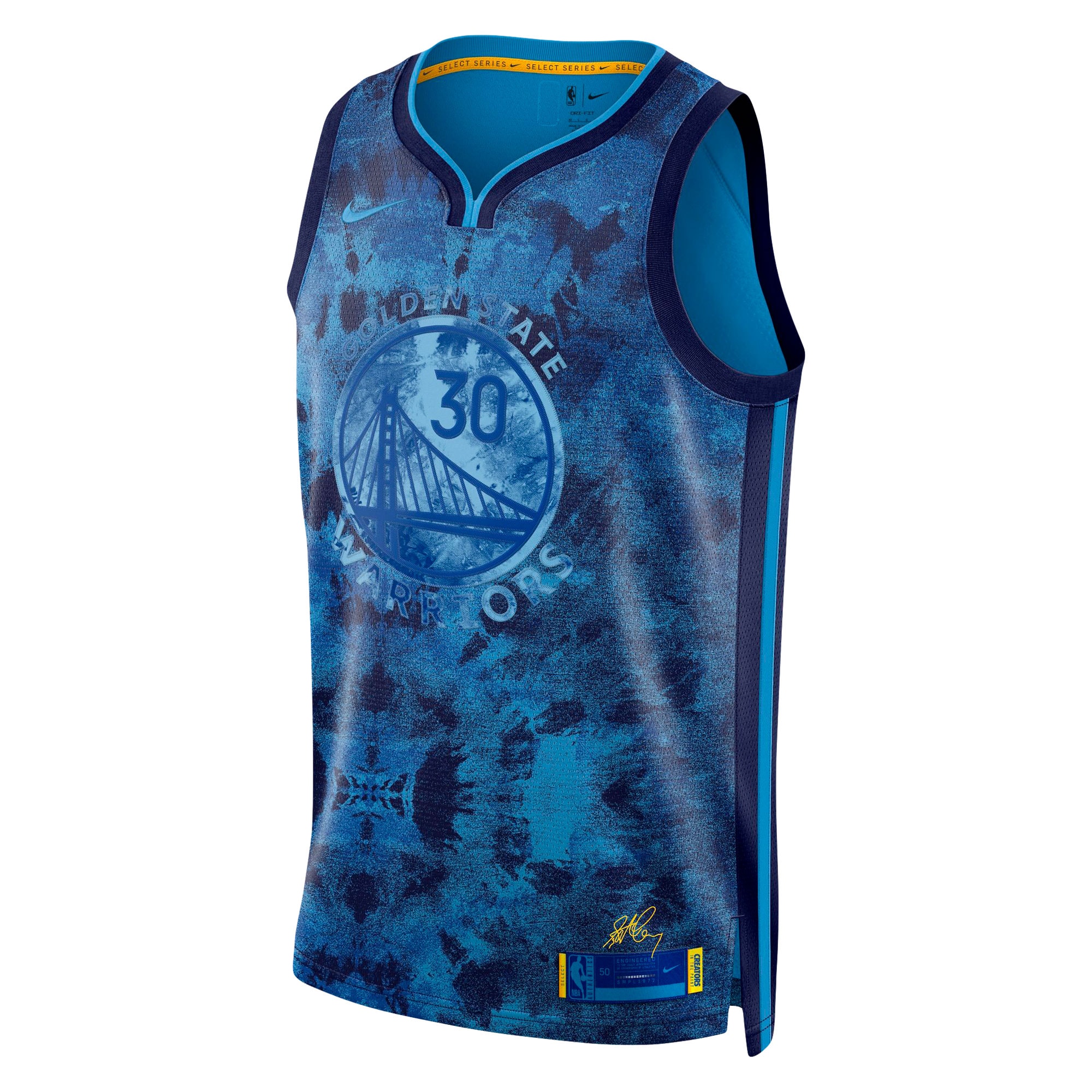 Gohipanda - Stephen Curry Golden State Warriors Unisex Select Series Swingman Jersey - Royal - Image 3