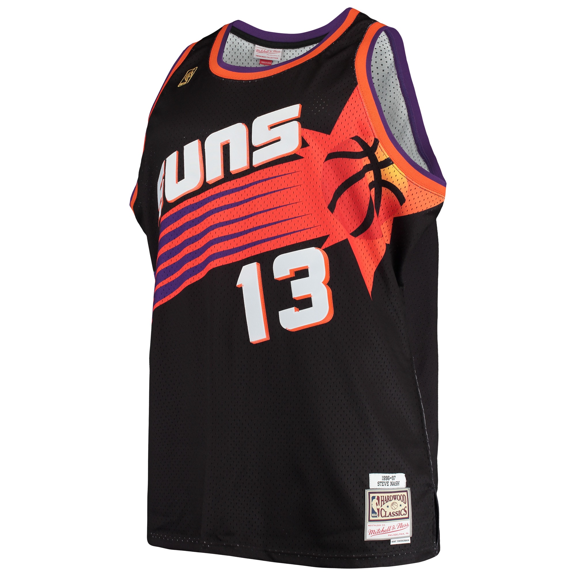 Gohipanda - Steve Nash Phoenix Suns 1996/97 Big & Tall Hardwood Classics Swingman Jersey - Image 3