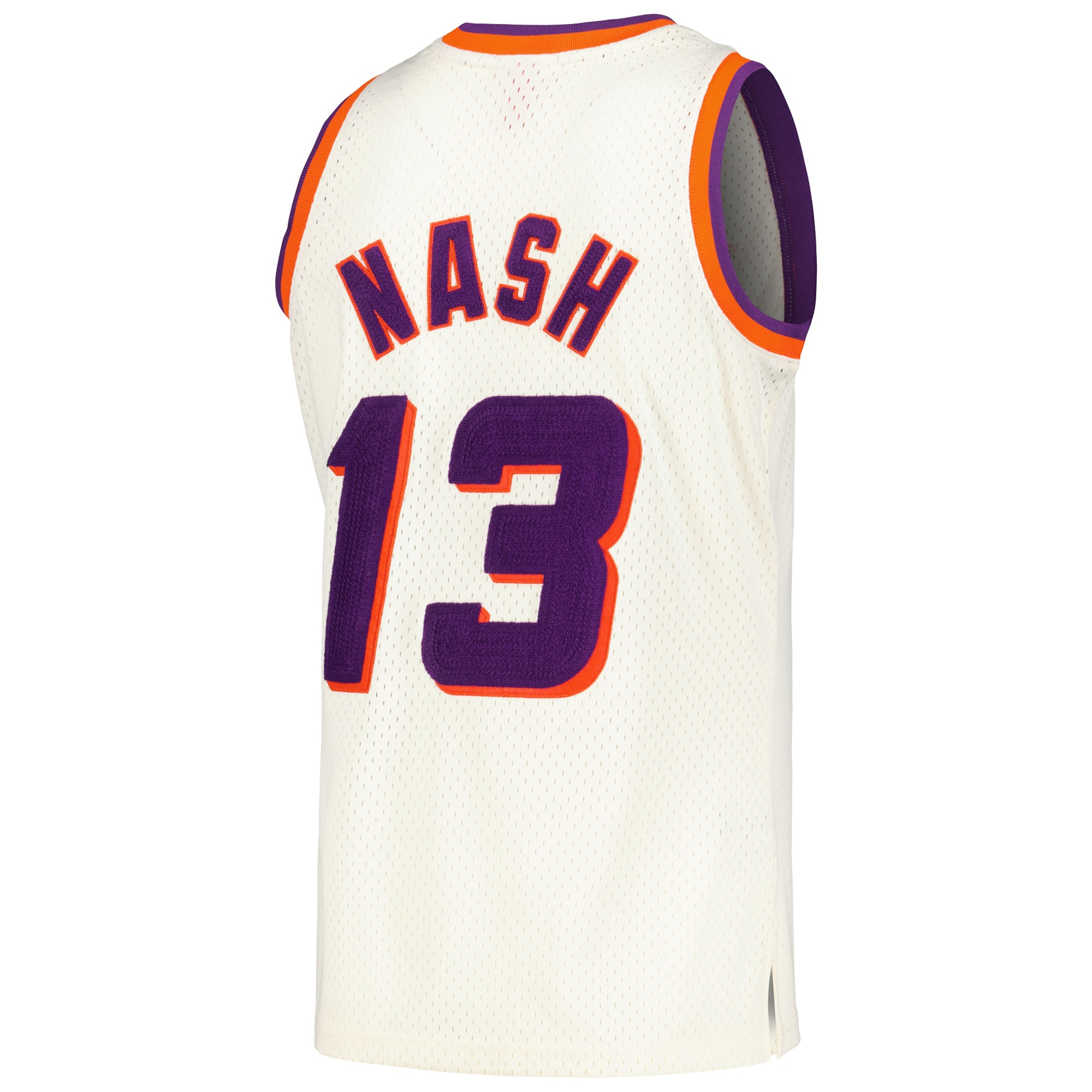 Gohipanda - Steve Nash Phoenix Suns Chainstitch Swingman Jersey - Cream - Image 4