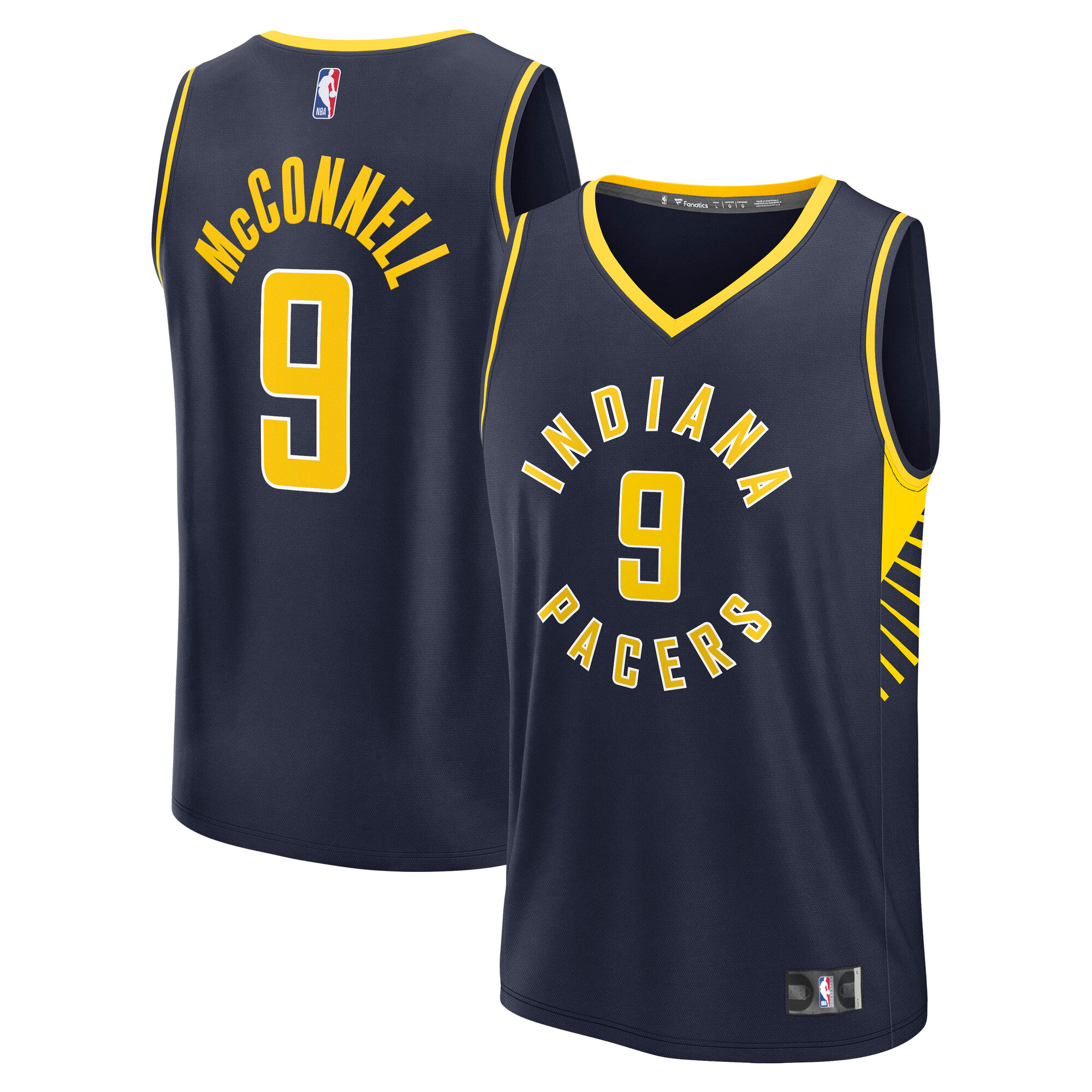 Gohipanda - T.J. McConnell Indiana Pacers Fanatics Fast Break Jersey Navy Icon Edition