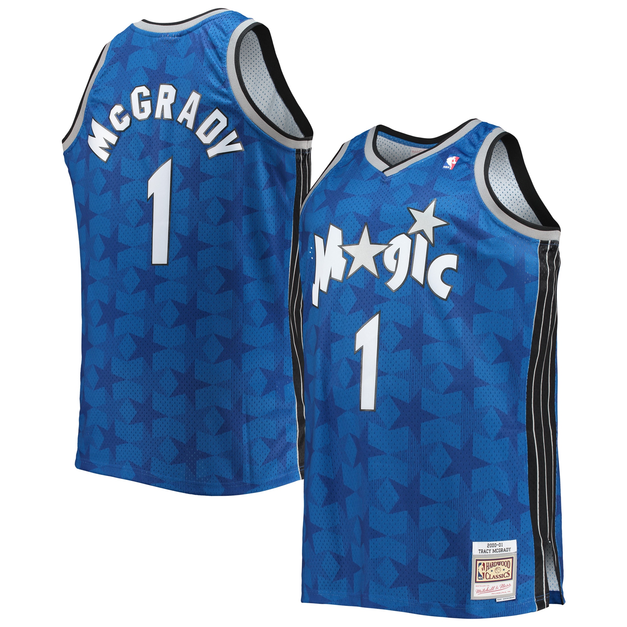 Gohipanda - Tracy McGrady Orlando Magic Big & Tall 2000/01 Hardwood Classics Swingman Jersey - Blue