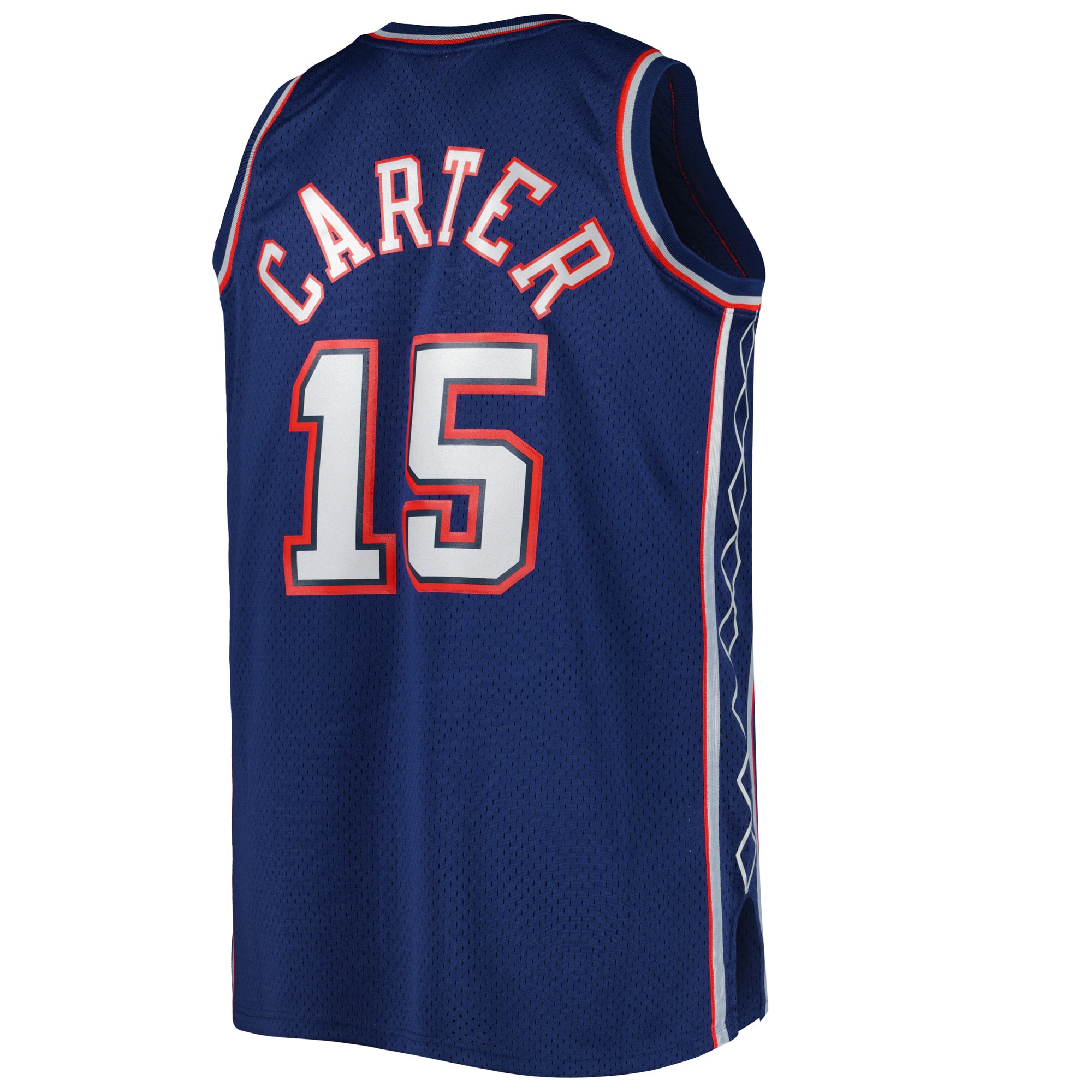 Gohipanda - Vince Carter New Jersey Nets Big & Tall Hardwood Classics 2006/07 Swingman Jersey - Navy - Image 4